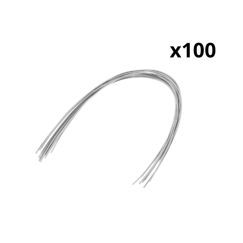 100 Fils D'arc Ronde Niti Pour Orthodontie - Super élastiques, Forme Ovoïde, Laboratoire Dentaire